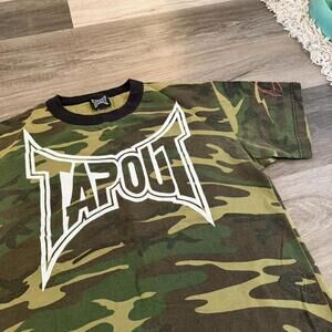 vintage tapout camo t shirt 00s M